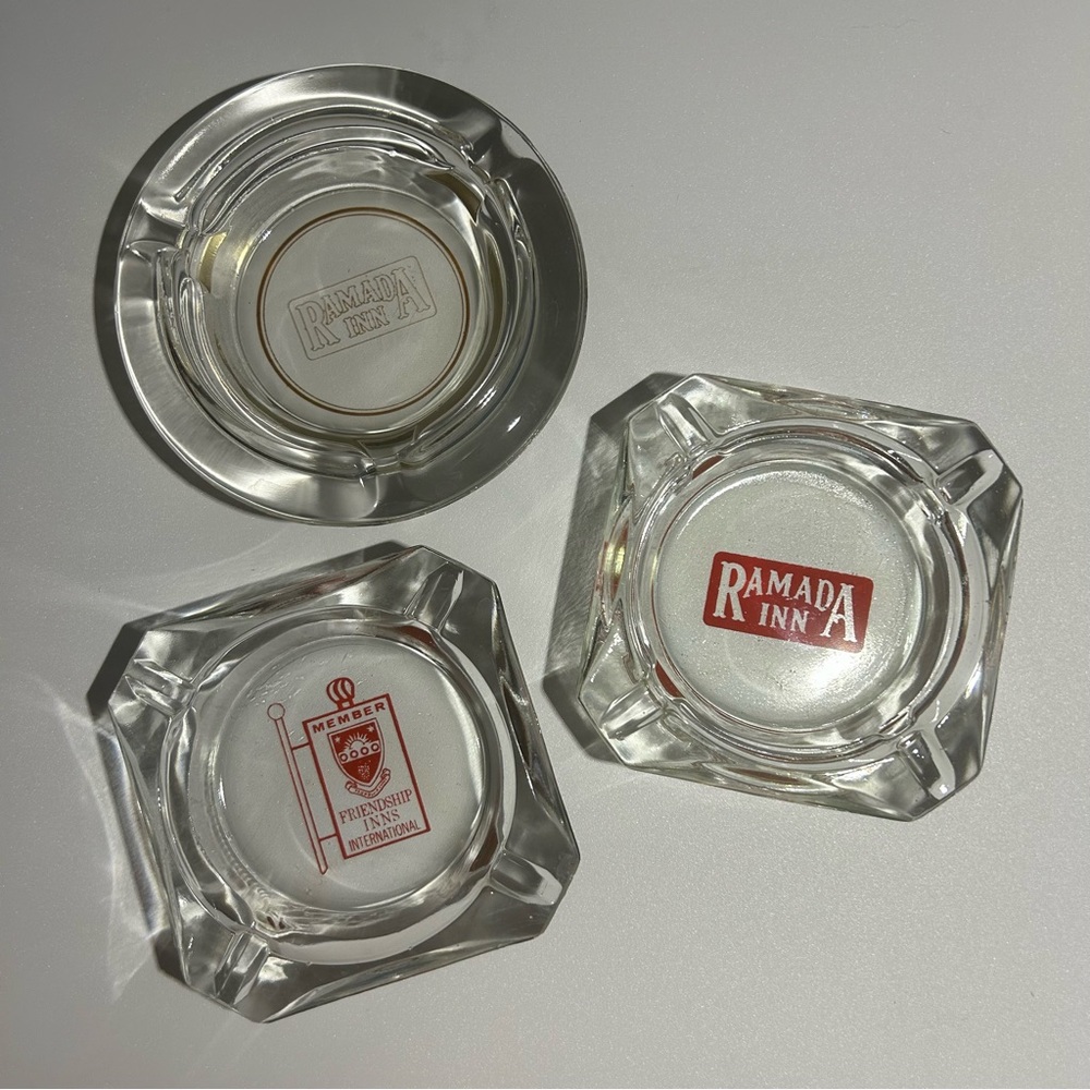 Vintage Glass Ashtrays